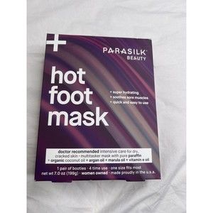 Paraffin Hot Foot Mask, Hydrating, Soothes Sore Muscles - Parasilk Beauty A05112